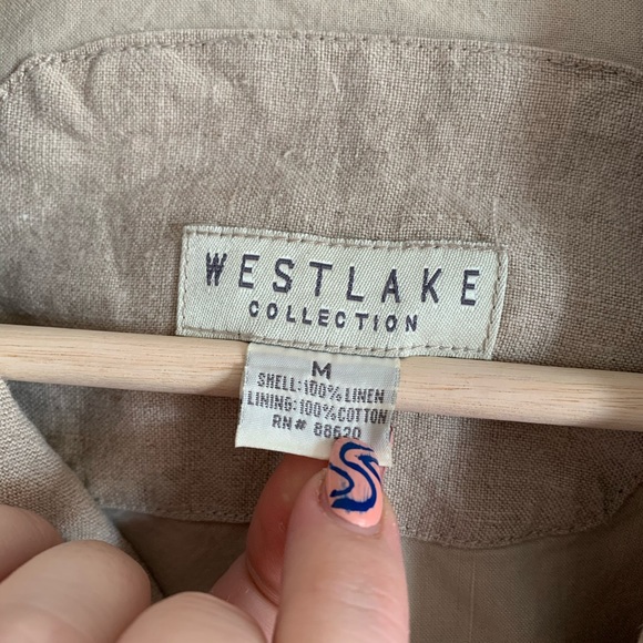 Vintage West Lake Linen Jacket - Picture 4 of 7